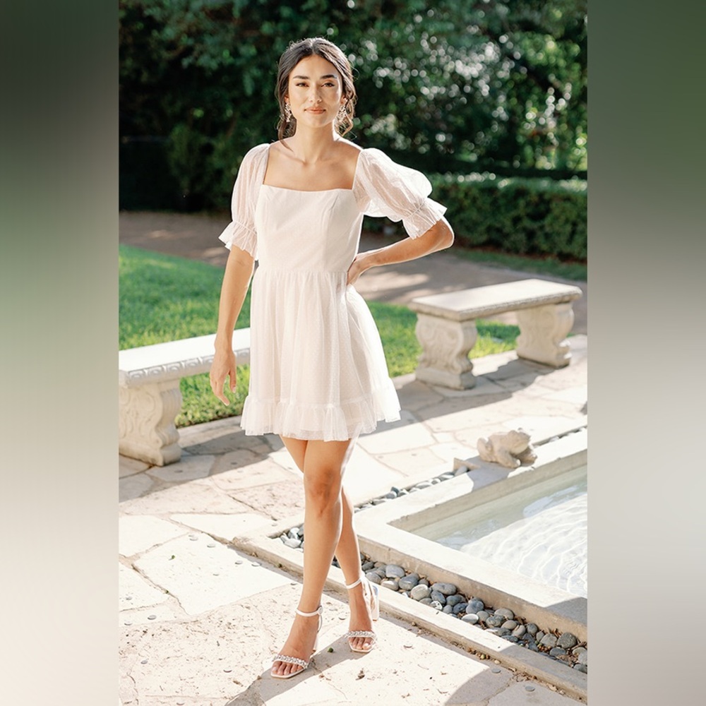 NWT Revelry Maeve Dot Tulle Mini Dress